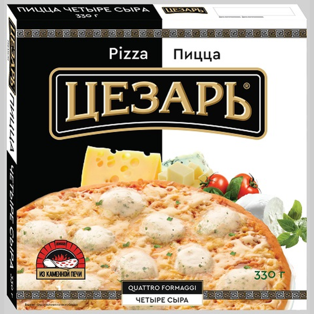 Пицца четыре сыра «Цезарь» 330 г #0