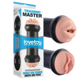 Двойной мастурбатор Training Master Double Side Stroker Mouth and Pussy