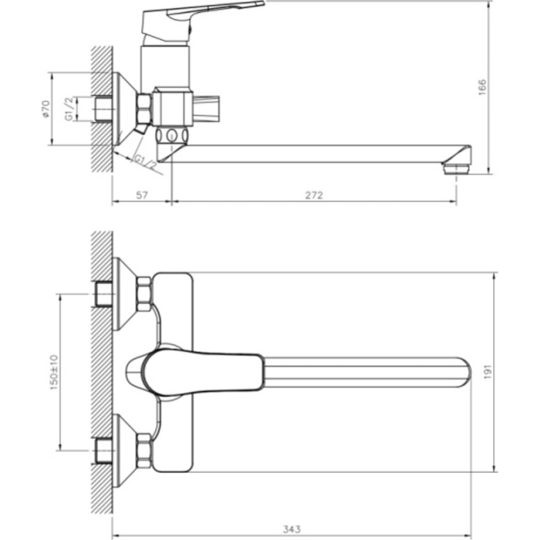 Смеситель «Decoroom» DR23043