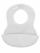 Нагрудник для кормления BabyOno, силиконовый, с регулируемой застежкой (арт. 835светло-серый)