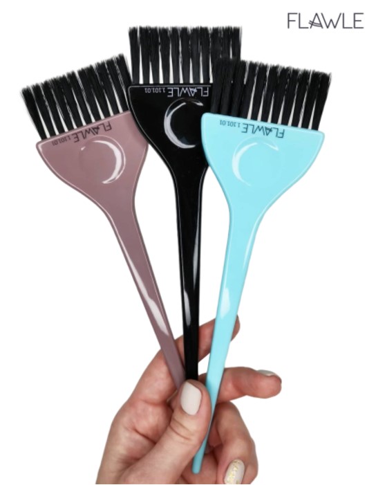 Классическая кисть для окрашивания FLAWLE (Black / Blue / Pudra / Pink) 1.101.01