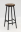 Картинка товара Барный стул, сиденье из массива дуба, "BUTTON", H78cm, мореный/черный, STAL-MASSIV
