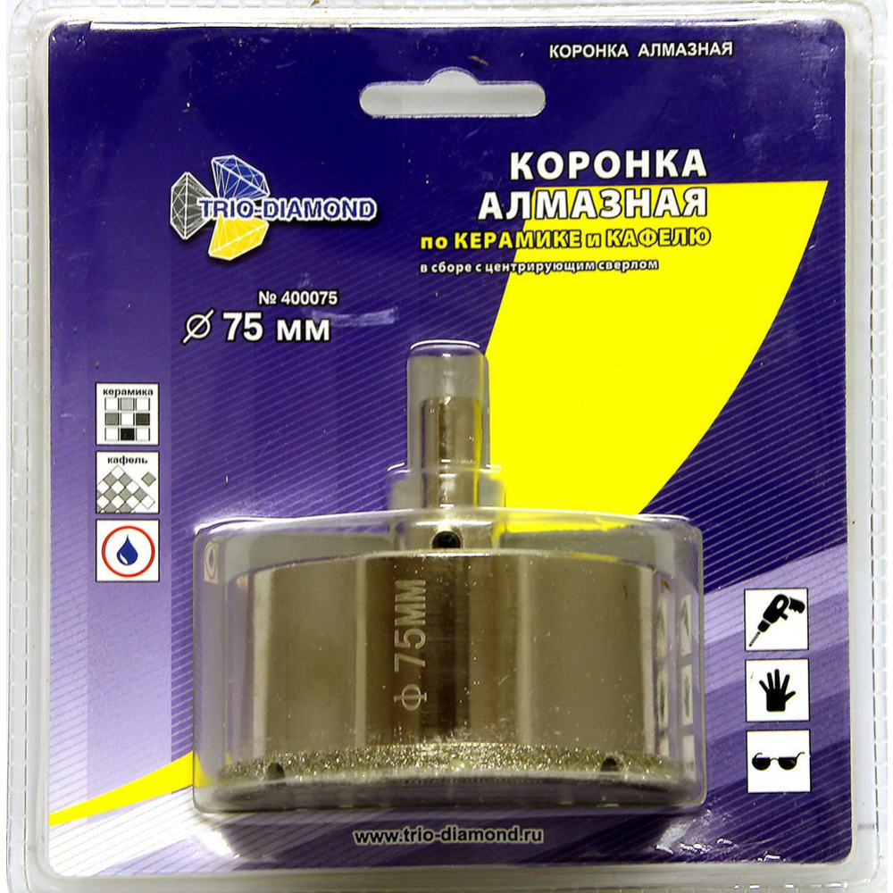 Коронка «Trio-Diamond»  400075