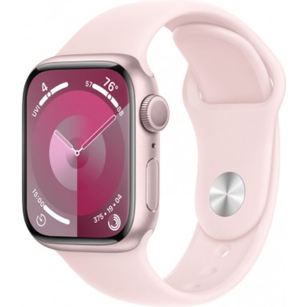 Умные часы «Apple» Watch Series 9, GPS, 45mm, розовый, ремешок M/L
