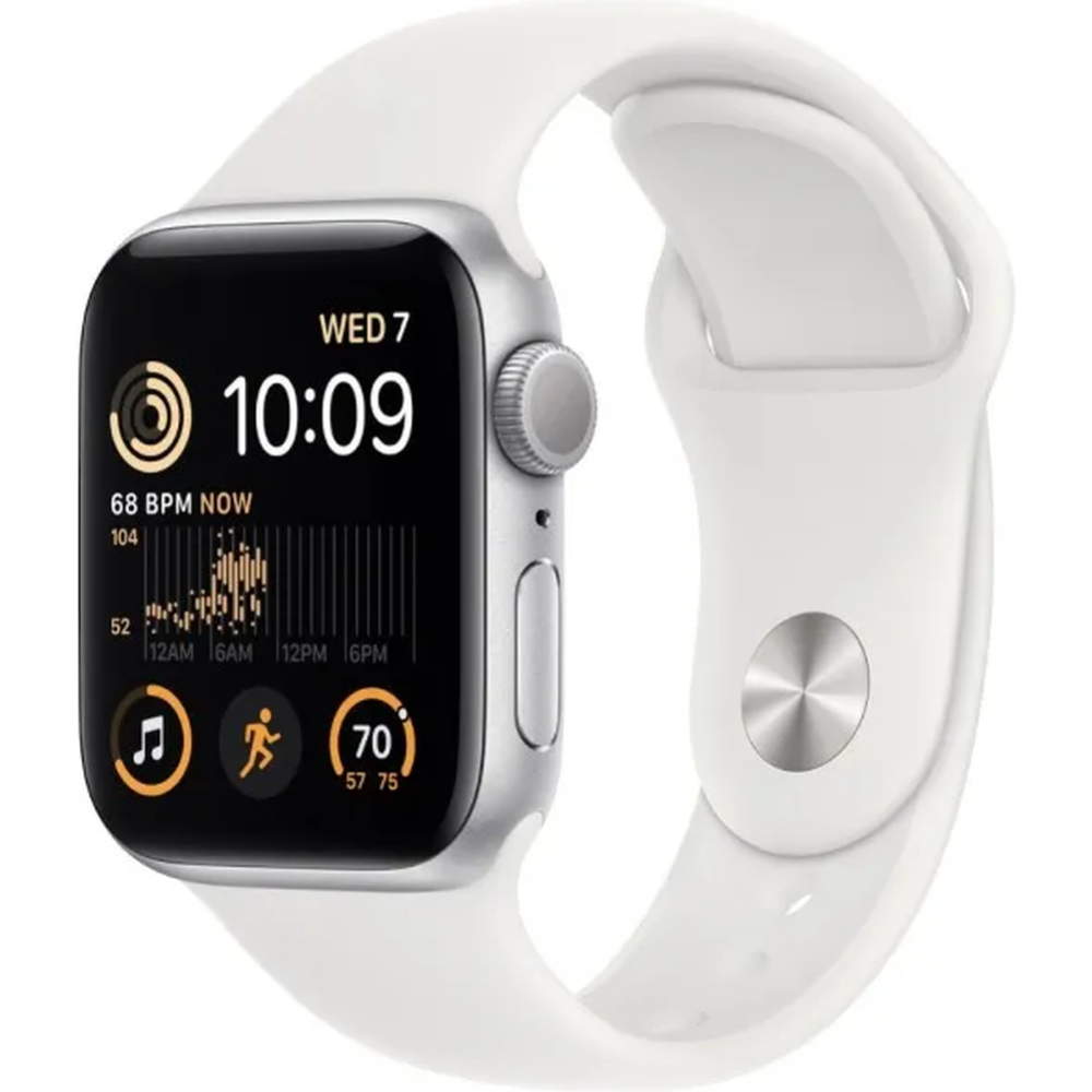 Картинка товара Умные часы «Apple» Watch SE 2, GPS, 40mm, серебристый, ремешок S/M