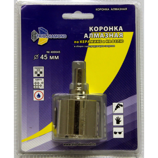 Коронка «Trio-Diamond»  400045