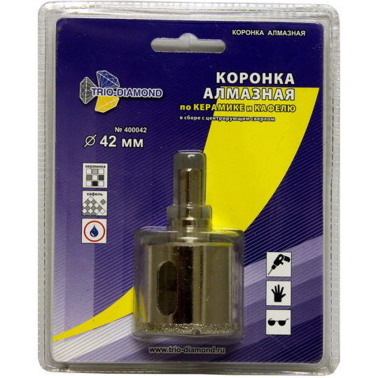 Коронка «Trio-Diamond»  400042