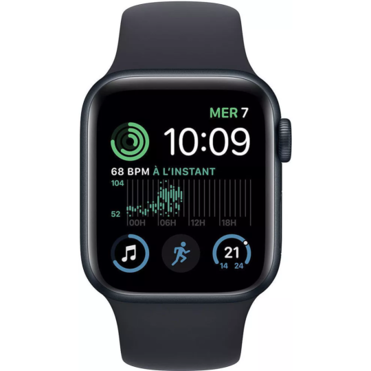 Умные часы «Apple» Watch SE 2, GPS, 40mm, полуночный, ремешок M/L