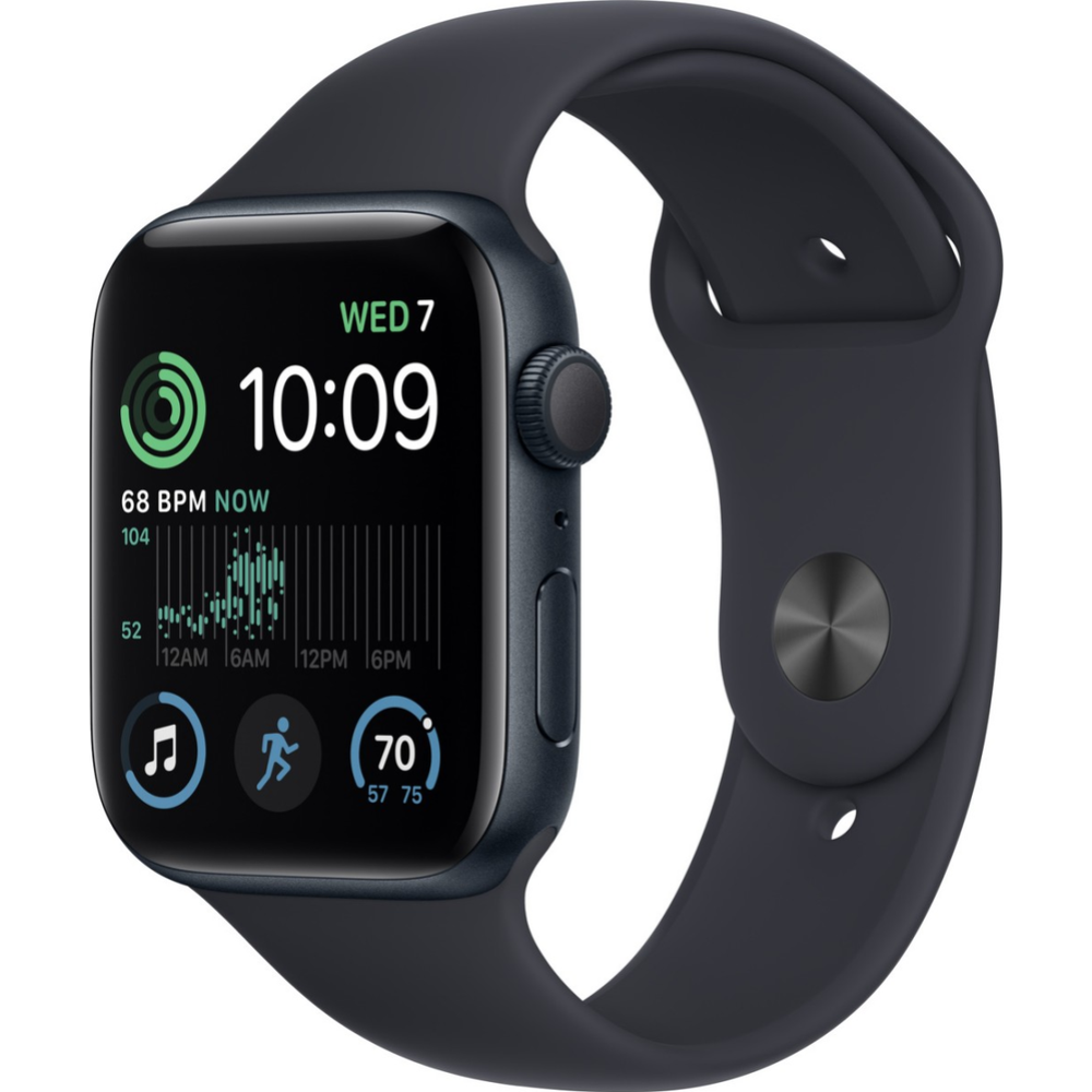Умные часы «Apple» Watch SE 2, GPS, 44mm, полуночный, ремешок M/L