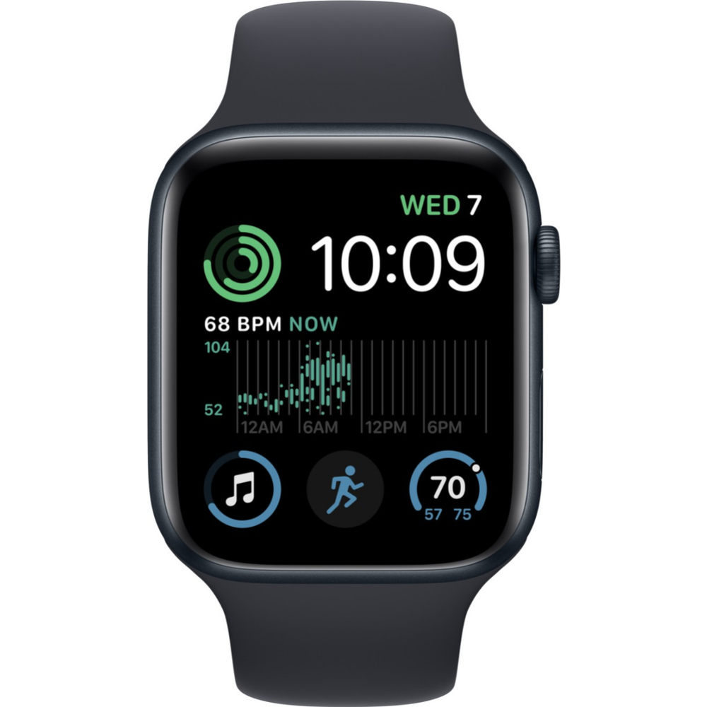 Умные часы «Apple» Watch SE 2, GPS, 44mm, полуночный, ремешок M/L
