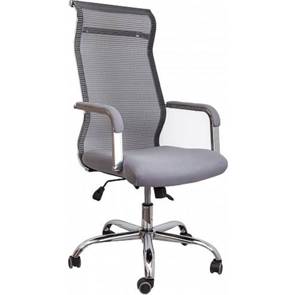 Компьютерное кресло «AksHome» Grid B, ткань/сетка, серый