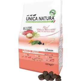 Корм для собак «Unica Natura» Maxi, лосось/рис, 2.5 кг