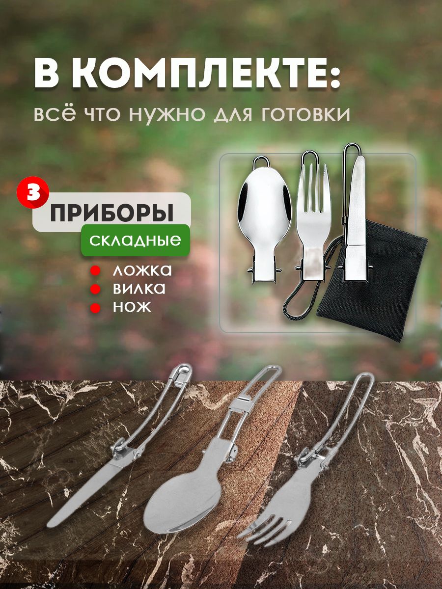 Посуда алюминиевая холодно-штампованная для кемпинга 5пр. WMC TOOLS WMC-TRC-039