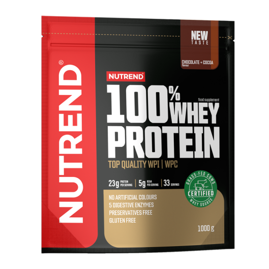 Протеин 100% WHEY PROTEIN Nutrend, 1000 г, шоколад-какао