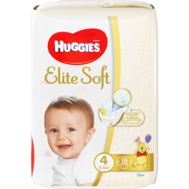 Подгузники детские «Huggies» Elite Soft, размер 4, 8-14 кг, 19 шт