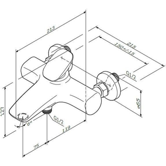 Смеситель «AM.PM» Spirit V2.0 F70A10000