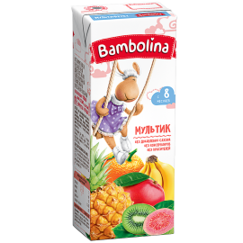 Сок детский «Bambolina» мультифруктовый, 200 мл