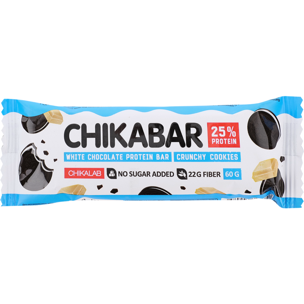 Протеиновый батончик «Chikalab» глазированный, хрустящее печенье, 60 г #0