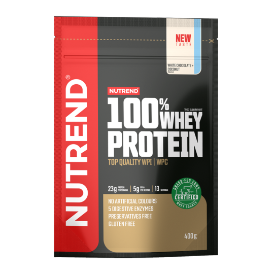 Протеин 100% WHEY PROTEIN Nutrend, 400 г, белый шоколад-кокос