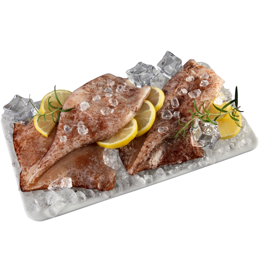 Кальмар «РыбаХит» тушка, глазированный, мороженый, 1 кг #0