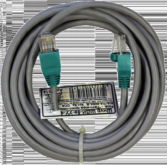 Патчкорд кроссовер UTP5e RJ45-RJ45 4м (4х2х24AWG[0.5мм] CCA) ("ЛВВ" Шнур ШДИ-5e УУ-4э)