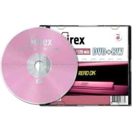 Диск «Mirex» DVD+RW, 4.7Gb, UL130022A4S