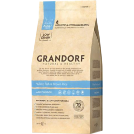 Корм для кошек «Grandorf» Indoor, White Fish&Brown Rice, 2 кг