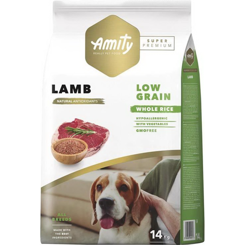 Корм для собак «Amity» Super Premium, ягненок, 14 кг