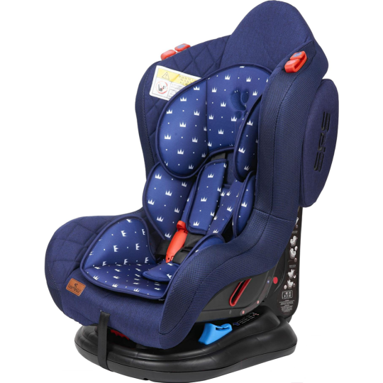 Автокресло «Lorelli» Jupiter Dark Blue Crowns.