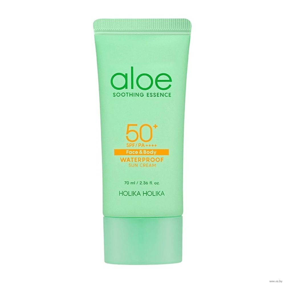 Водостойкий солнцезащитный крем с алоэ HOLIKA HOLIKA Aloe Waterproof Sun Cream SPF50+/PA++++ - 70 мл