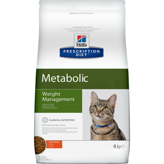 Корм для кошек «Hill's» Prescription Diet Metabolic Weight, Chicken, 4 кг