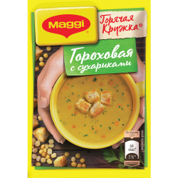 Суп быст­ро­го при­го­тов­ле­ния «Maggi» го­ро­хо­вый с су­ха­ри­ка­ми, 19 г