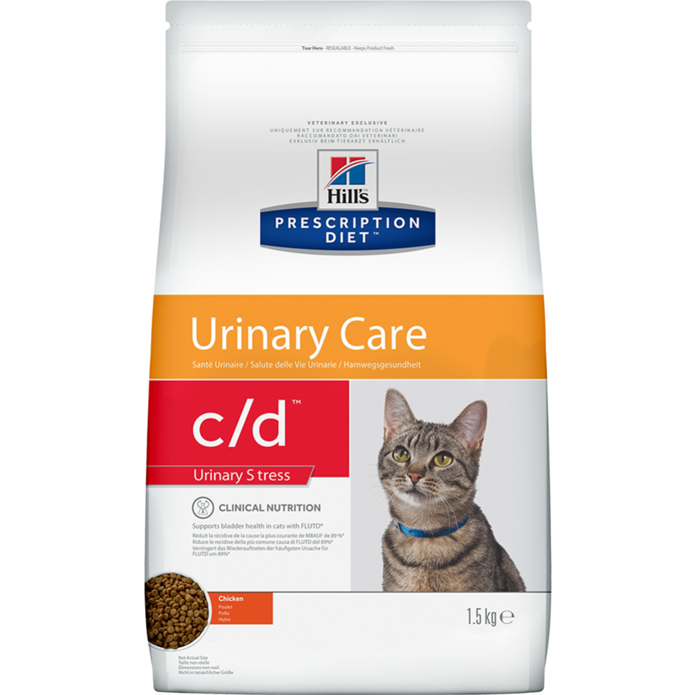 Корм для кошек «Hill's» Prescription Diet Urinary Care c/d Chicken, 1.5 кг