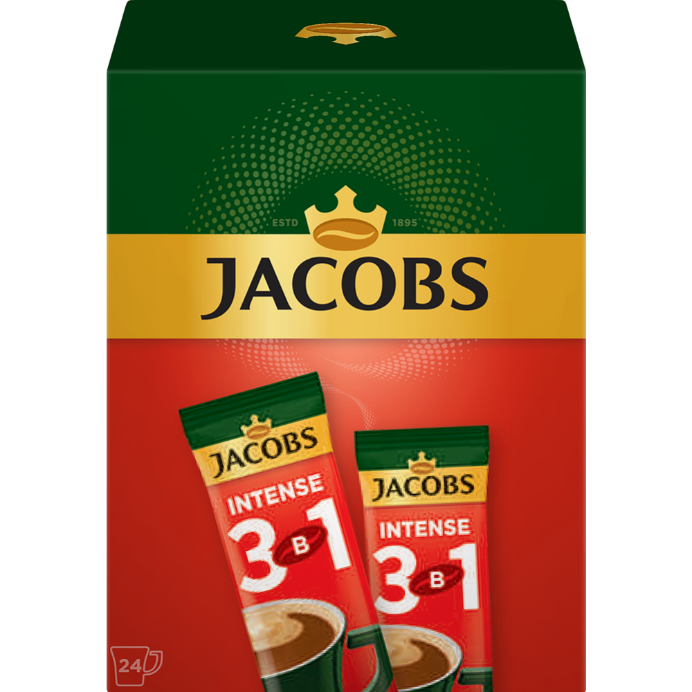 Кофейный напиток порционный «Jacobs» 3в1 Интенс, 13.5 г #0