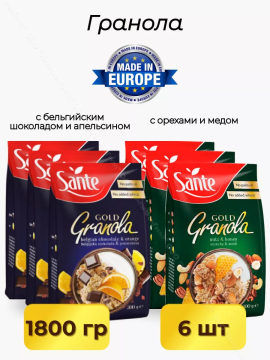 Ассорти Гранола Gold, 6 упаковок