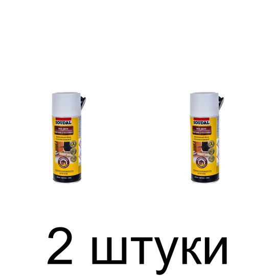 Монтажная пена "Soudal" ОКНА ДВЕРИ 300 мл - 2 штуки