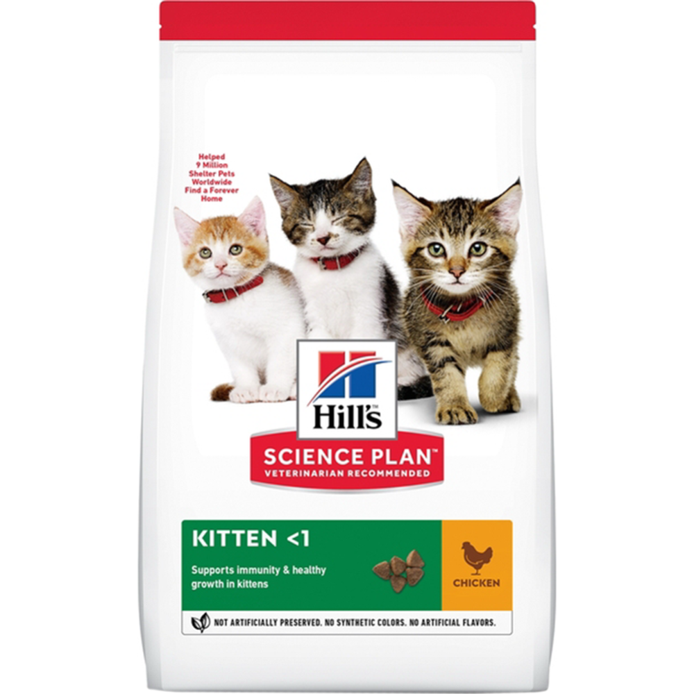 Картинка товара Корм для кошек «Hill's» Science Plan Kitten, Chicken, 604050, 7 кг