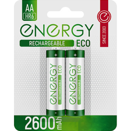 Аккумулятор «Energy» Eco NIMH-2600-HR6/2B АА, 104989