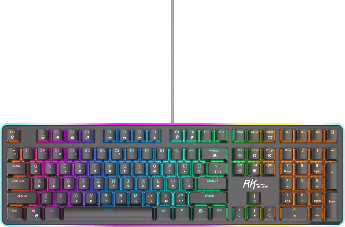 Клавиатура Royal Kludge RK918 RGB (черный, RK Brown)