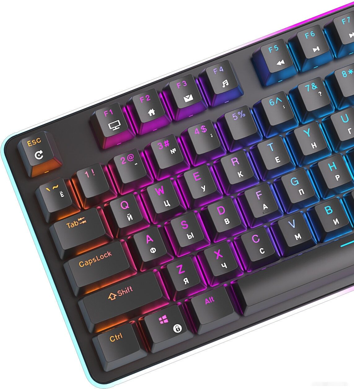 Клавиатура Royal Kludge RK918 RGB (черный, RK Brown)