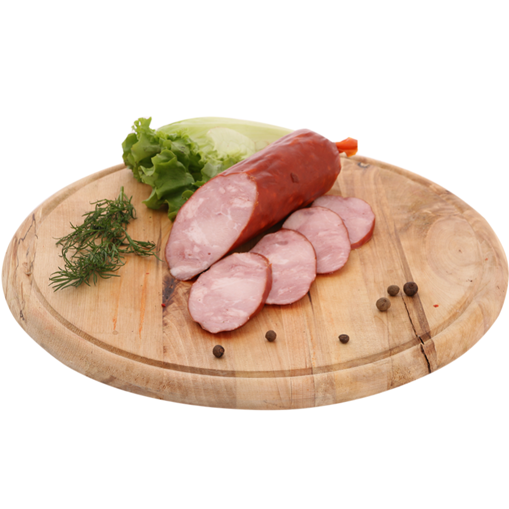 Колбаса варено-копченая «Банкетная» салями, 1 кг #0