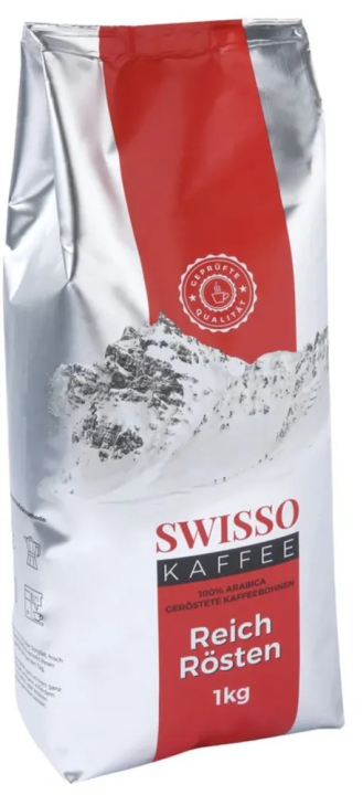 Кофе в зернах Swisso Kaffee Reich Rosten 1кг