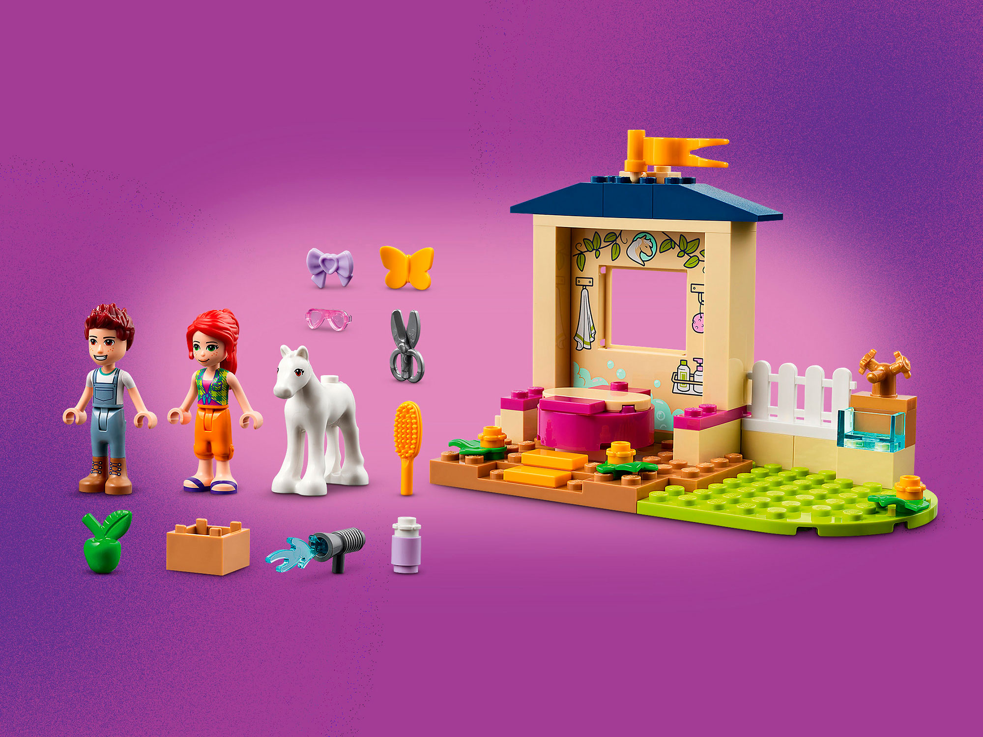 Конструктор LEGO Friends 41696 Конюшня для мытья пони