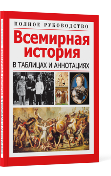 Книга Всемирная история в таблицах, справочник, учебник