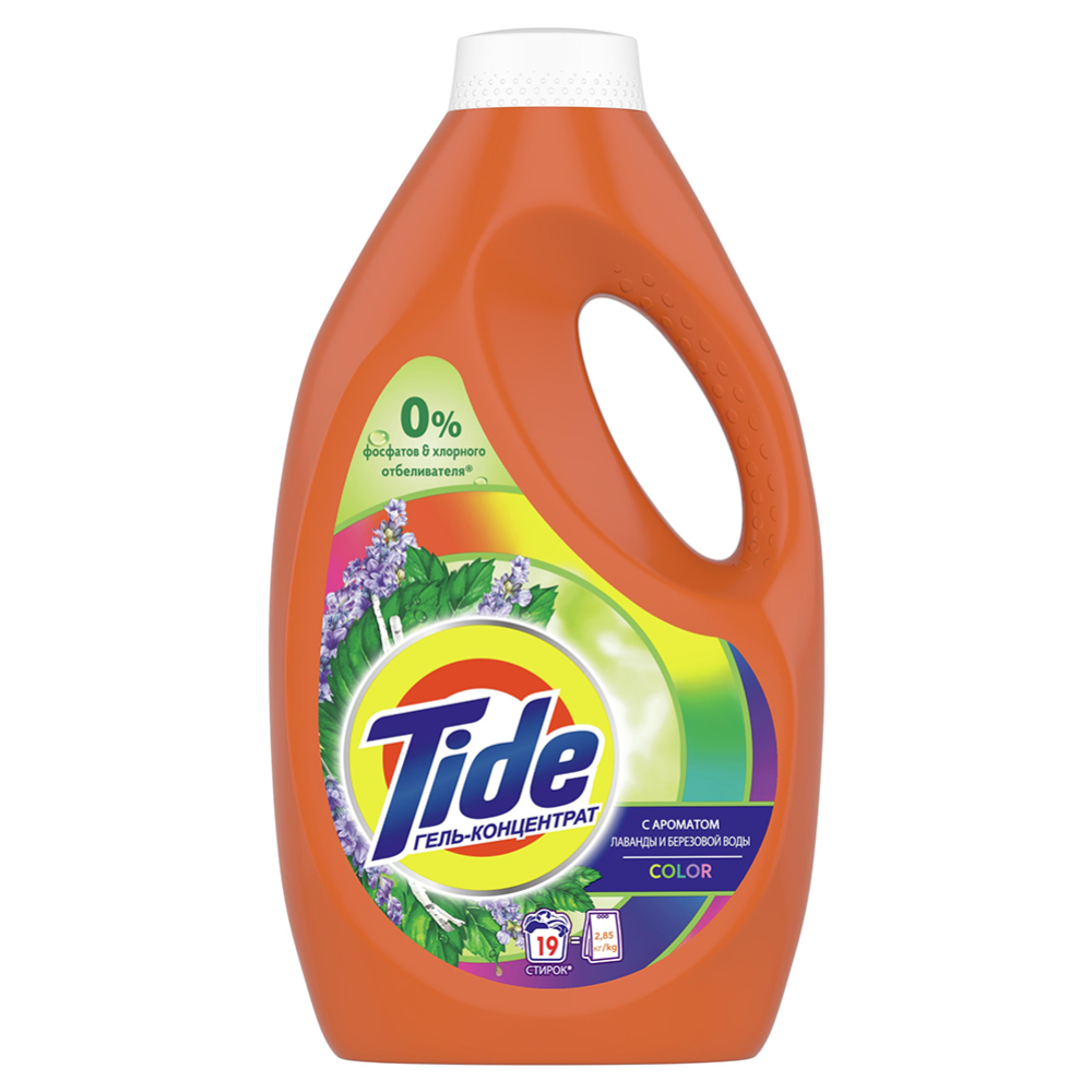 Гель для стирки «Tide» Color, с ароматом лаванды и березы, 1.235 л