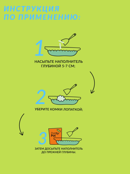 Наполнитель Тофу Potty-Pot Зеленый чай 2.5кг(6л)