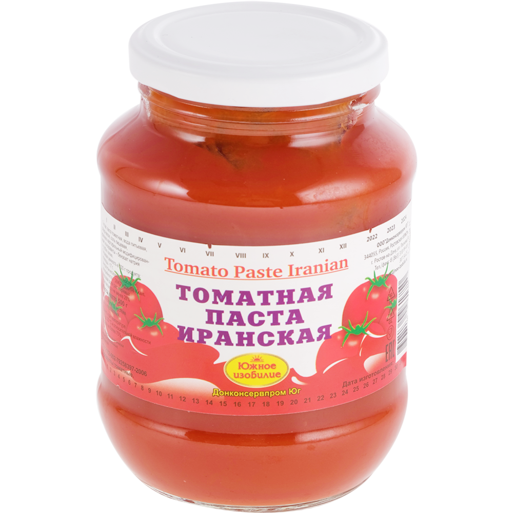 Паста то­мат­ная «Южное изоби­ли­е» Иран­ская, 500 г