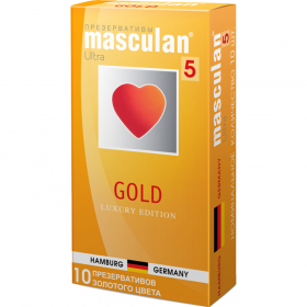 Пре­зер­ва­ти­вы «Masculan» gold, 10 шт