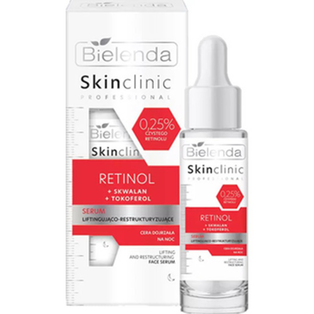 Сыворотка для дица «Bielenda» Skin Clinic Professional Retinol Serum, 30 мл