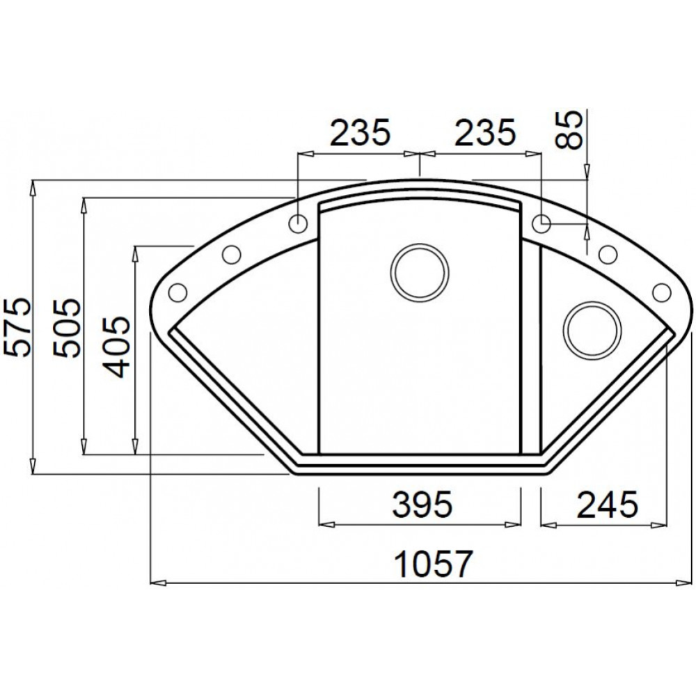 Мойка кухонная «Elleci» Easy CORNER G43, LGYCOR43, tortora